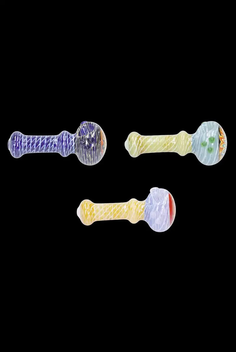 Net-Design Reversal Spoon Pipe – 4.5-Inch Glass Smoking Pipe 1