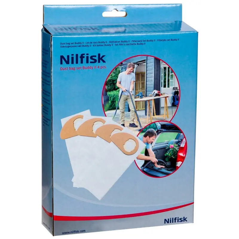 Nilfisk Buddy Ii Vacuum Dust Bag Refill Kit – 4-Piece Set 1