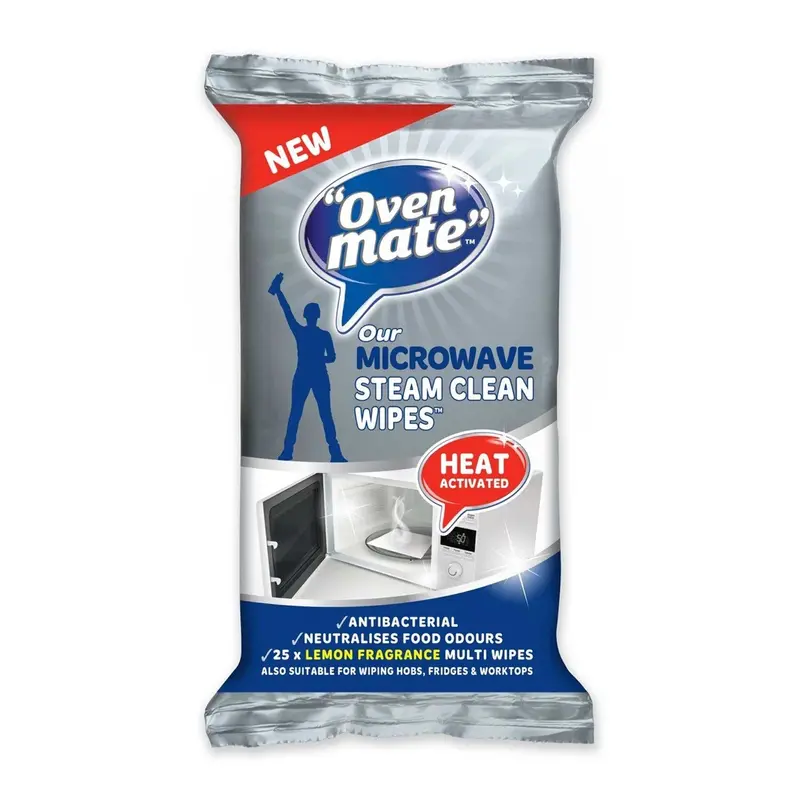 Oven Mate Microwave Steam Cleaning Wipes – Pack Of 10 1