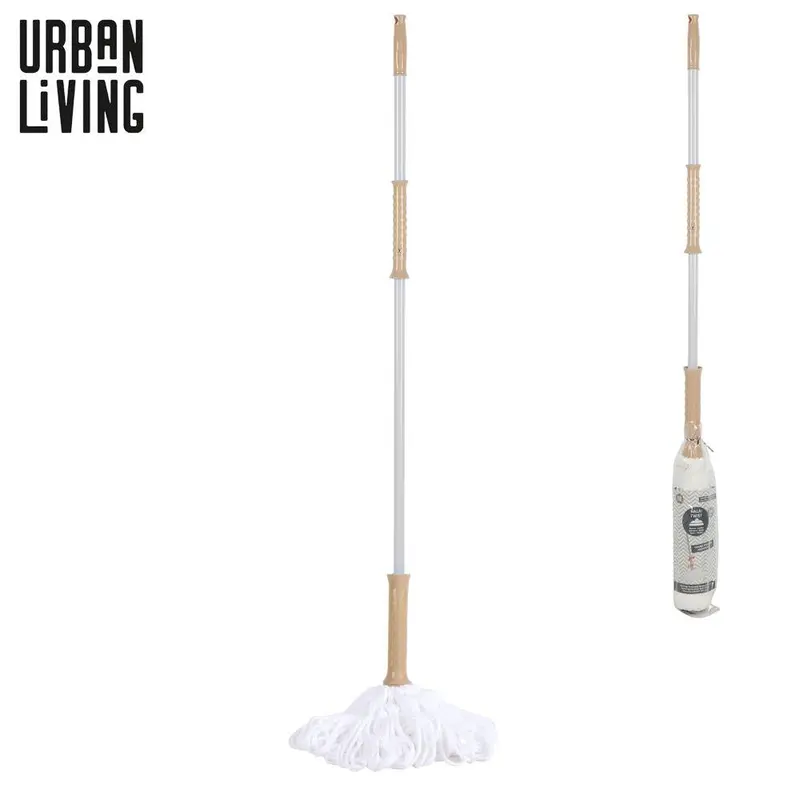 Palio Straight Rod Mop With Taupe Microfibre Refill 1