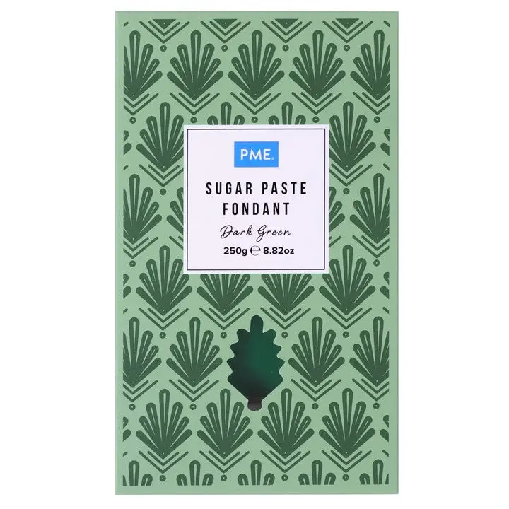 Pme Dark Green Sugar Paste Fondant – 250G Baking & Cake Decoration 1