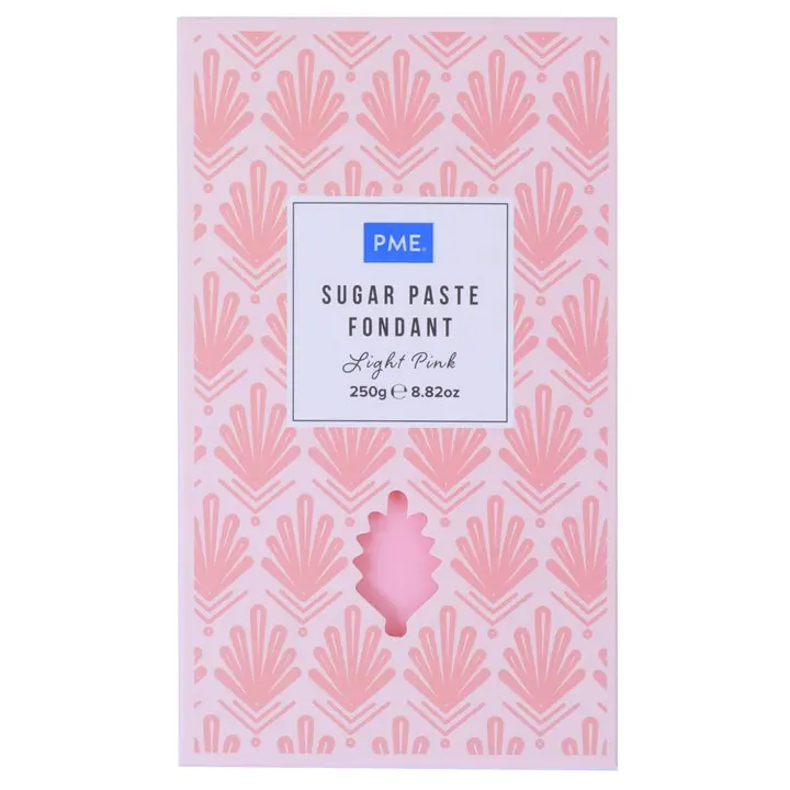 Pme Light Pink Sugar Paste Fondant – 250G Edible Decorating Icing 1