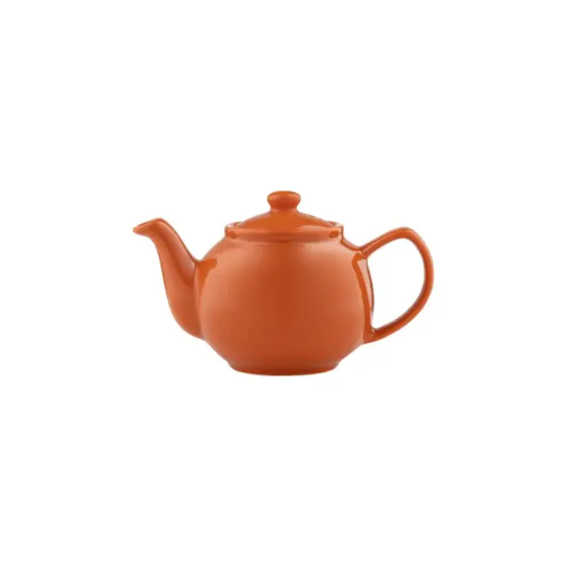 Price & Kensington 2-Cup Ceramic Teapot – Burnt Orange Design 1