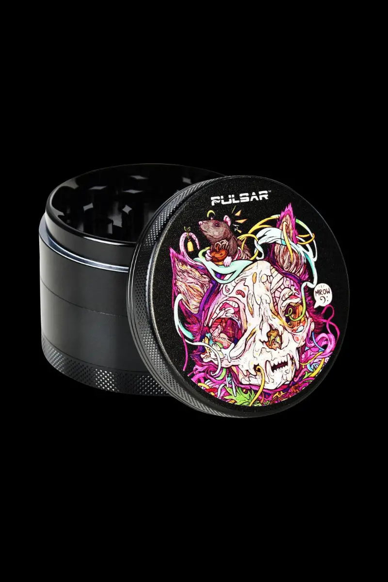Pulsar Artist Series 4-Piece Grinder – Mrow Design 1