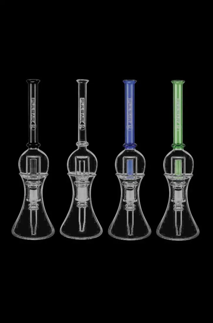 Pulsar Bubble Vaporizer Rig With Quartz-Tip Dab Straw & Display Stand 1