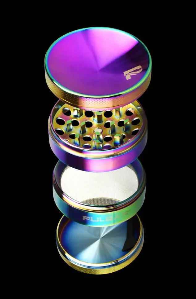 Pulsar Concave Rainbow Aluminum Grinder – Anodized Finish 1