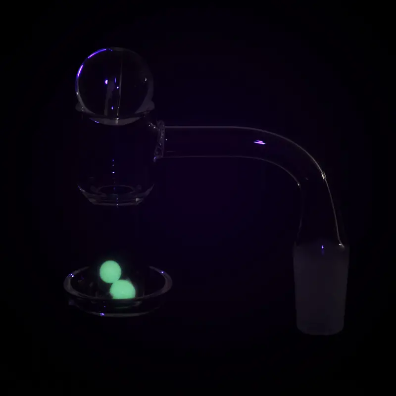 Quartz Banger Kit With Ball Carb Cap & Glow-In-The-Dark Terp Beads 1