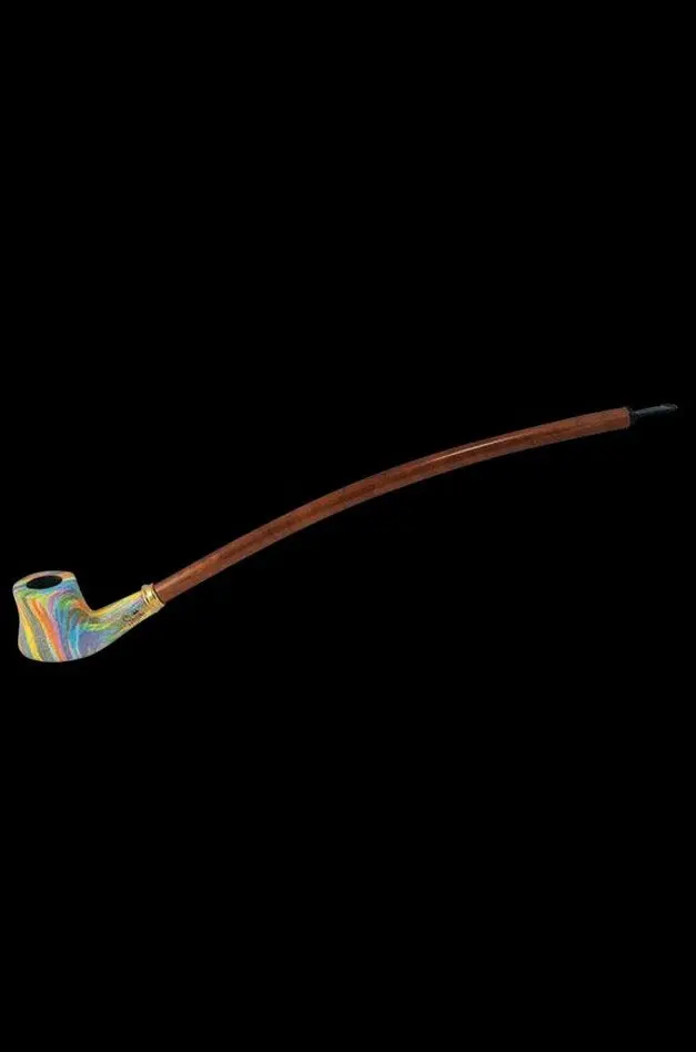 Rainbow Wood Tobacco Pipe – Hand-Carved Hardwood Spoon With Vibrant Finish 1