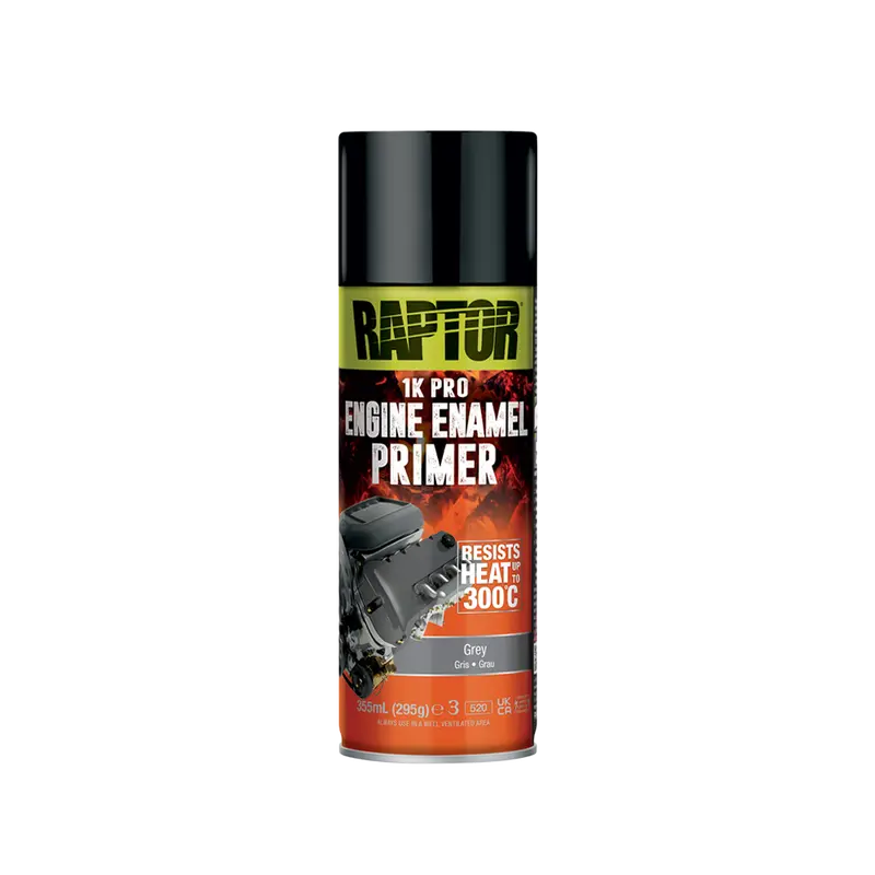 Raptor High Heat 1K Pro Engine Enamel Grey Primer – Under-Hood Protection 1