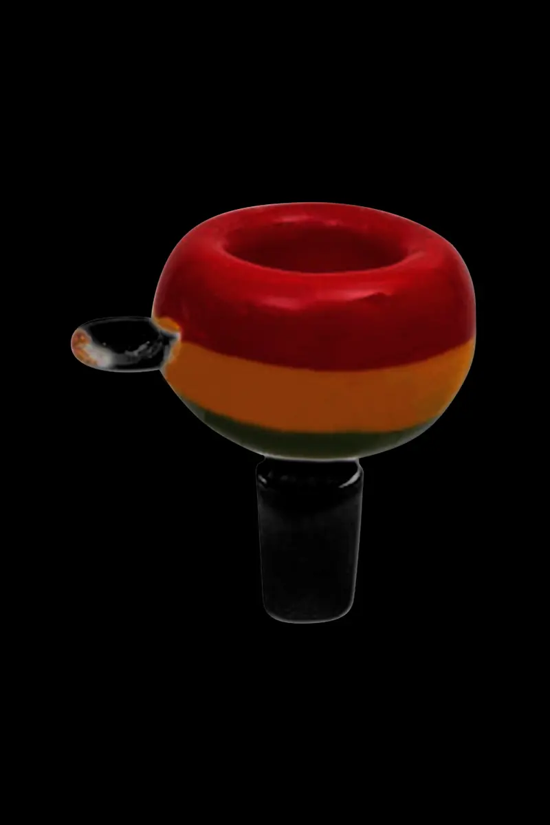 Rasta-Themed Handcrafted Glass Herb Bowl 1
