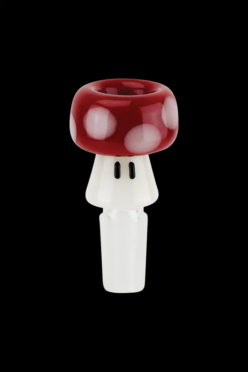 Red Mushroom Glow-In-The-Dark Bowl – Empire Glassworks 1