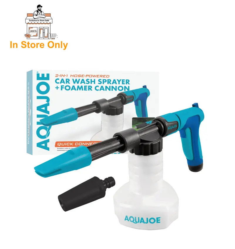 Refurbished Aqua Joe Aj-Spxn Hose-Powered Foam Cannon Spray Gun – 2-In-1 Adjustable Blaster With Quick-Connect Garden Hose Fitting (In-Store Exclusive) 1