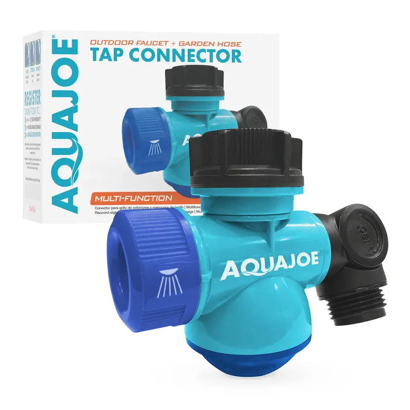 Refurbished Aqua Joe Sji-Mfga1 Multi-Function Garden Hose Tap Connector & Outdoor Faucet Adapter 1