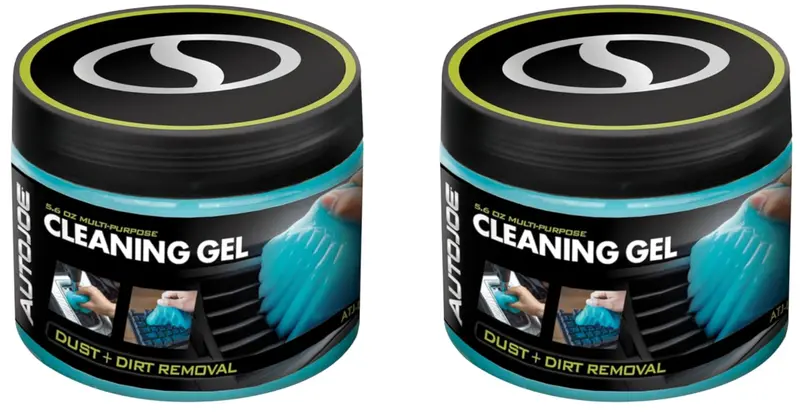 Refurbished Automotive Cleaning Gel Set – Unscented Car Crevice & Air Vent Cleaner, Keyboard & Interior Detailing Putty (2-Pack) 1