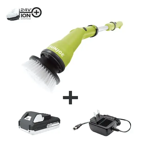 Refurbished Sun Joe 24V-Pwscrb-Ltw Cordless Oscillating Scrubber – 1000 Opm With 4 Attachments 1