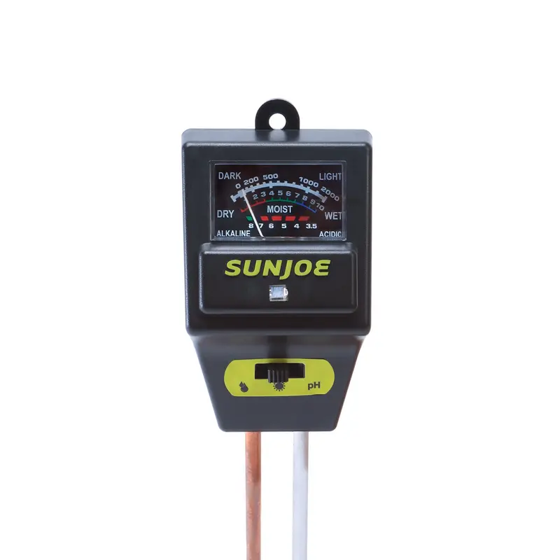 Refurbished Sun Joe 3-In-1 Digital Soil Tester – Measures Moisture, Ph, And Light Levels For Indoor & Outdoor Plants 1