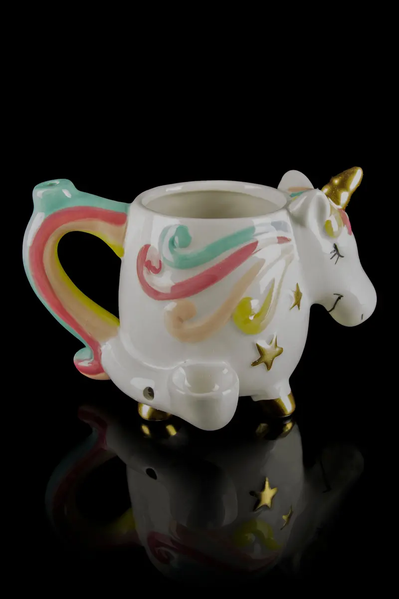 Roast & Toast Unicorn Ceramic Mug Pipe 1