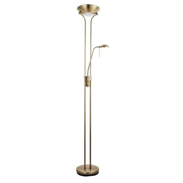 Rome Mother & Child Task Floor Lamp – Antique Brass Finish 1