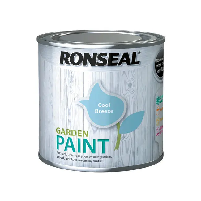 Ronseal Garden Paint – Cool Breeze, 250Ml Refreshing Garden Paint 1
