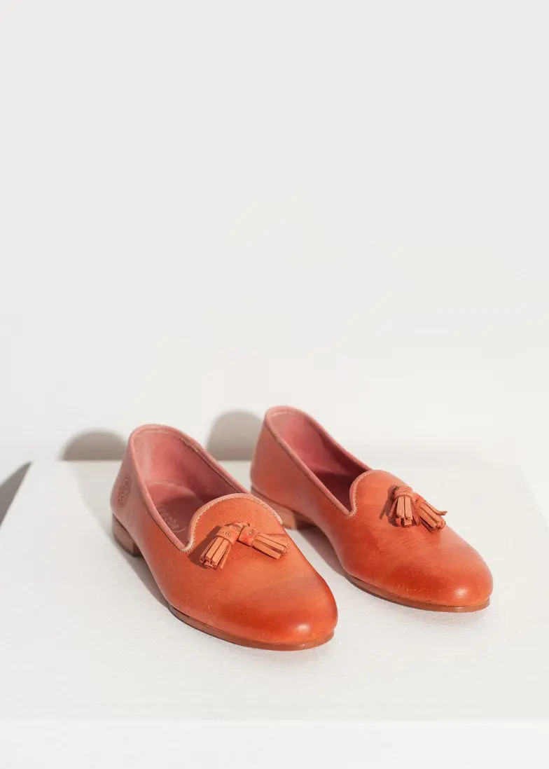 Rose Pink Leather Loafers 1
