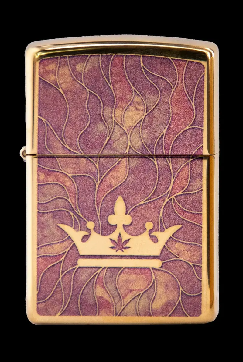 Rose Quartz Mosaic Zippo Lighter – Queen Of Bud Collection 1