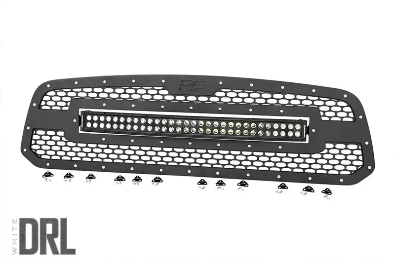 Rough Country 70199Drl Led Mesh Grille – 30-Inch Dual-Row Cool-White Drl Integration For Modern Styling 1