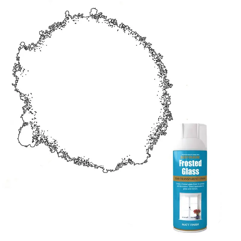 Rust-Oleum Frosted Glass Effect Spray – 400Ml, Matte Finish 1