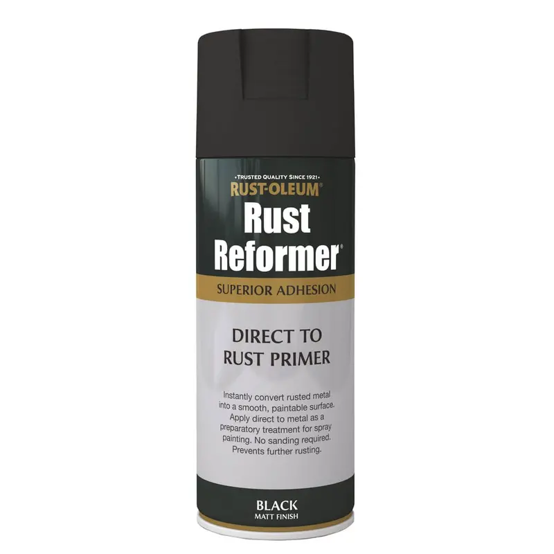 Rust-Oleum Rust Reformer Spray – Matte Black, 400 Ml 1