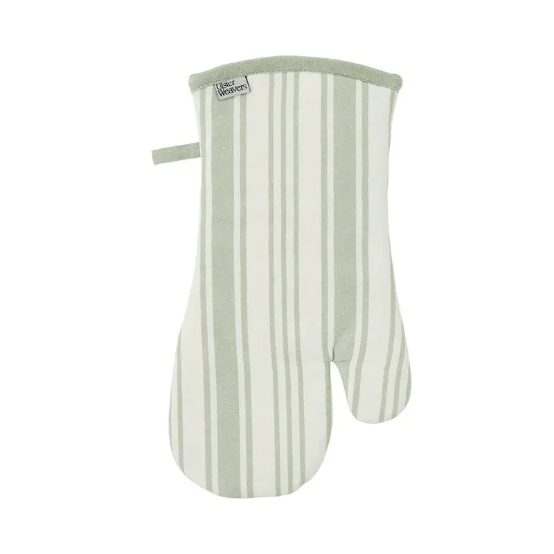 Sage Stripe Insulated Oven Glove 1
