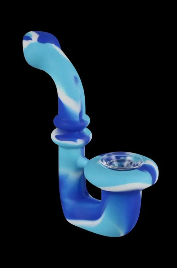 Saxophone-Shaped Sherlock Pipe In Food-Grade Silicone 1