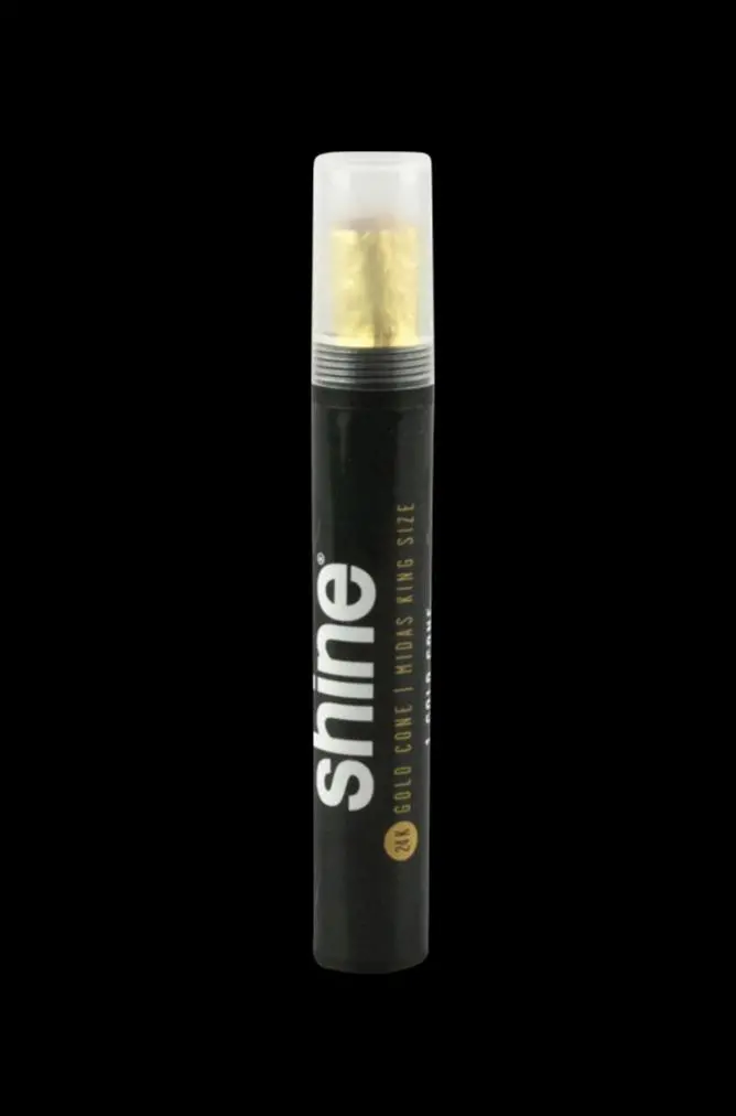 Shine 24K Gold-Leaf Kingsize Pre-Rolled Cone 1