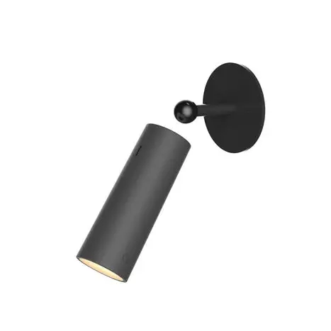 Sleek Black Rechargeable Led Wall Lamp 1