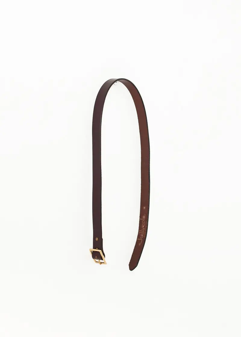 Slim Leather Belt – Brown 1