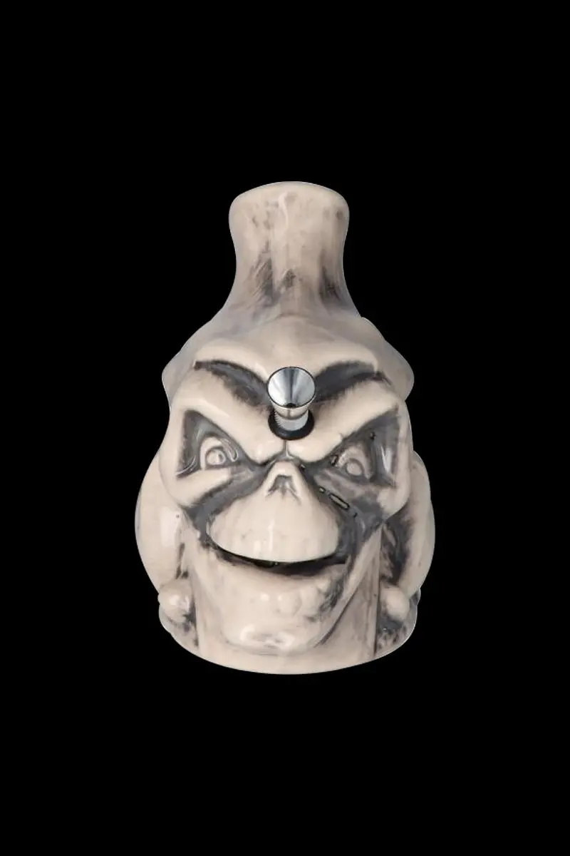 Smiling Skull Ceramic Smoking Pipe 1