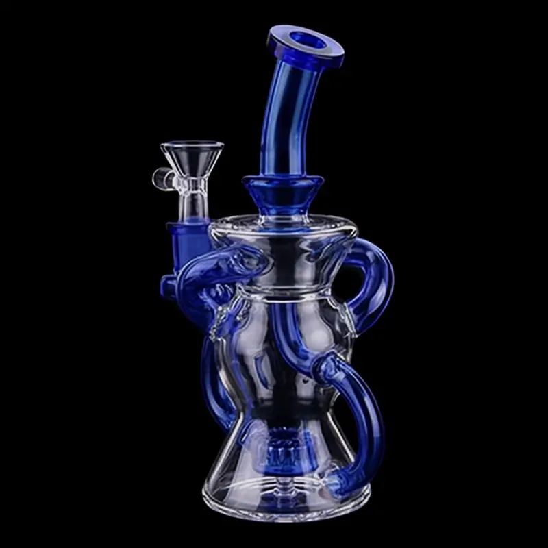 Smoke Cartel 7-Inch Color-Changing Tube Recycler Bong 4