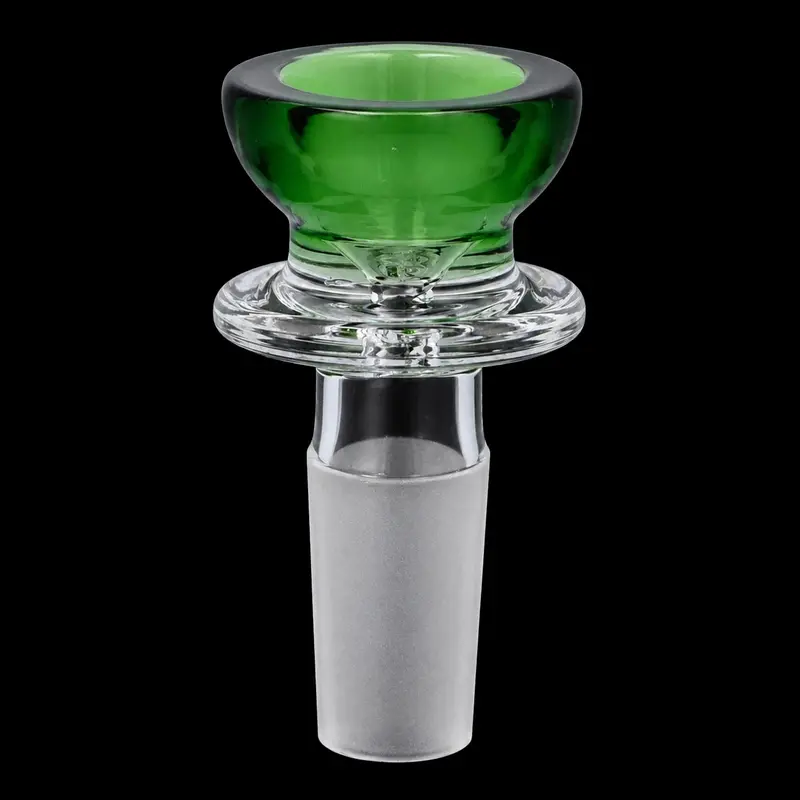 Smoke Cartel Colored-Top Glass Herb Bowl – Green Option 1