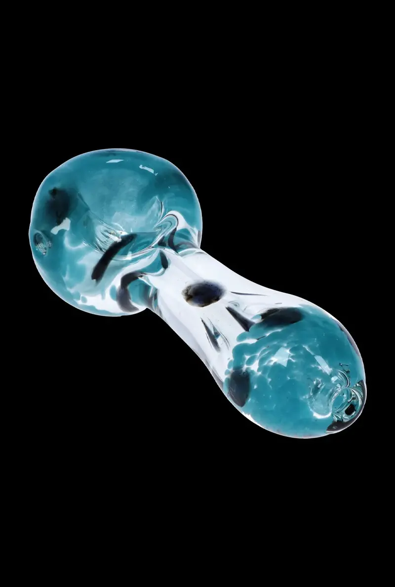Smoke Cartel Dot-Embellished Frit Spoon Pipe – 2.5-Inch Stylish Mini Pipe 1