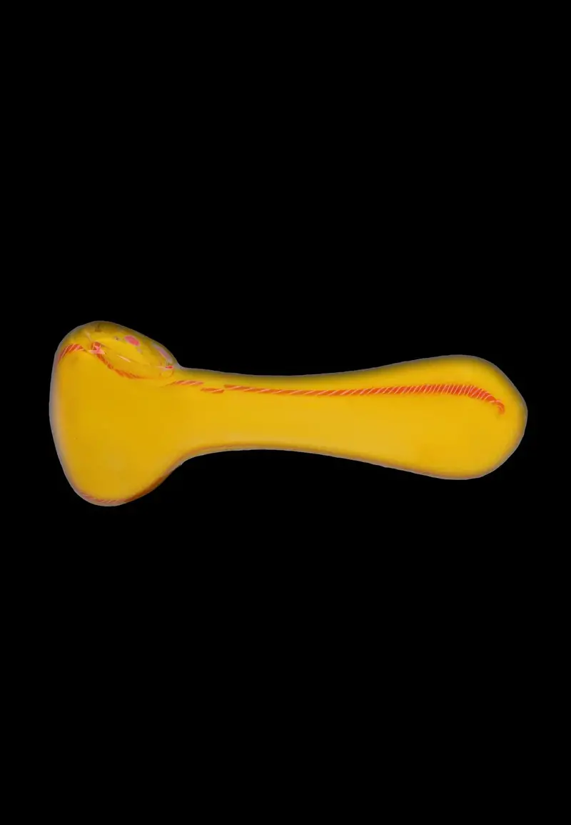 Smoke Cartel Frit Glass Rasta Line Spoon Pipe – 4.5 Inch 1
