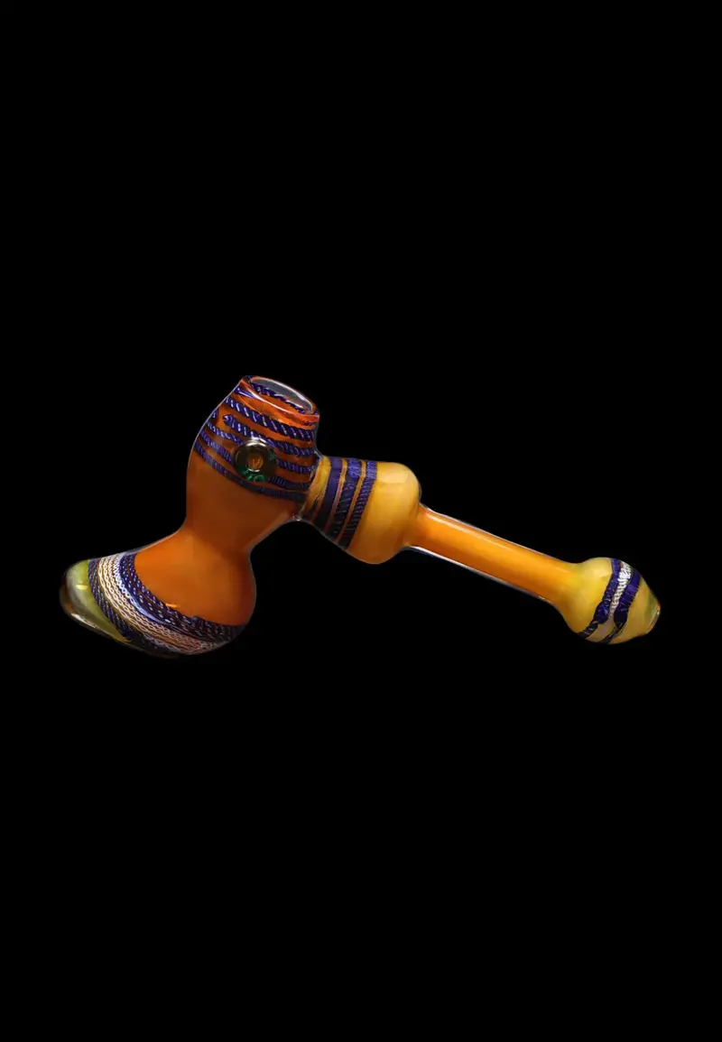 Smoke Cartel Gold Fume Locket Hammer Bubbler – 9 Inch 1