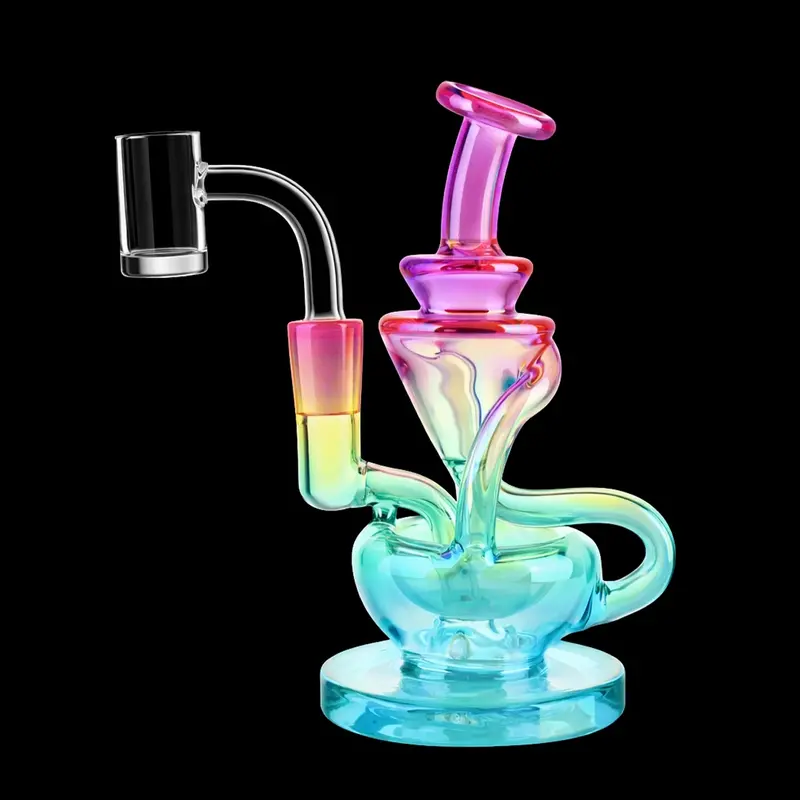 Smoke Cartel Swirly Recycler Dab Rig (5.5") 3