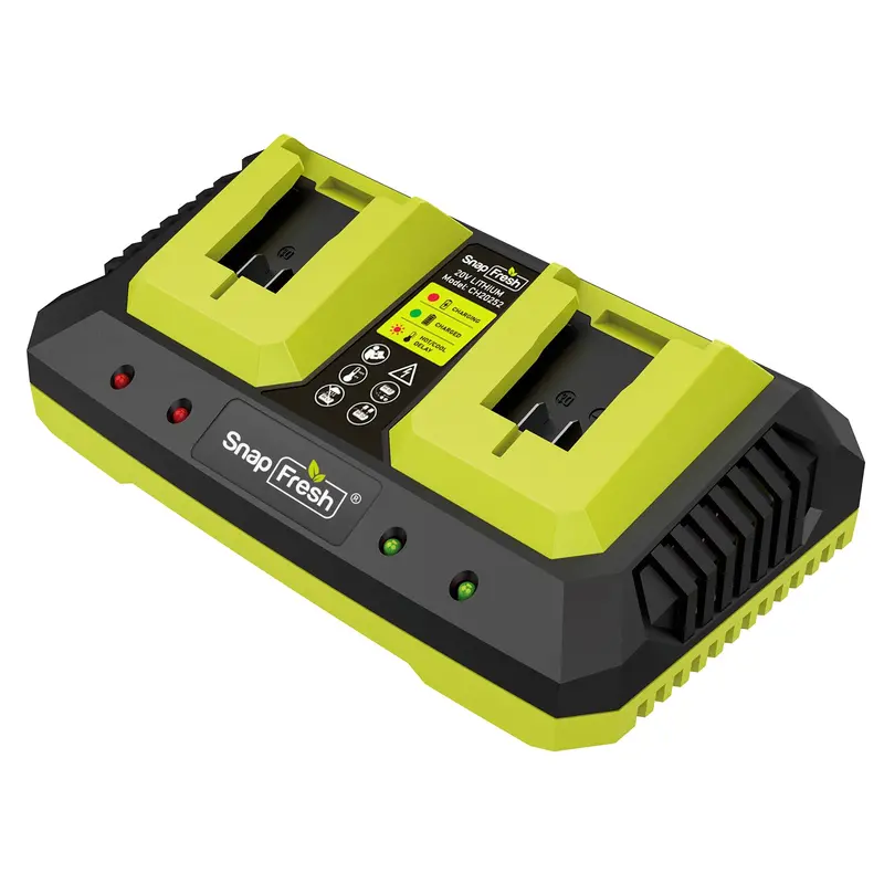 Snapfresh Dual-Port 20V Fast Charger For Dc20A/Dc40A/Dc60A Batteries 1