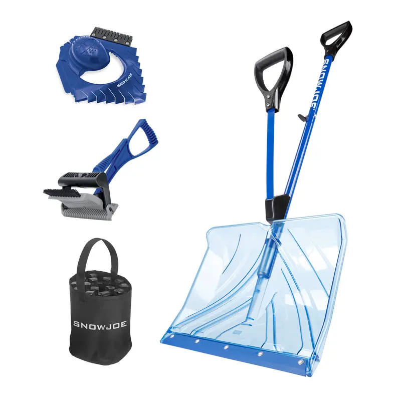 Snow Joe Quickpick-Bdl Snow Clearing Bundle – Trackassist Wheels, Ice Dozers, Ergonomic Shovel 1