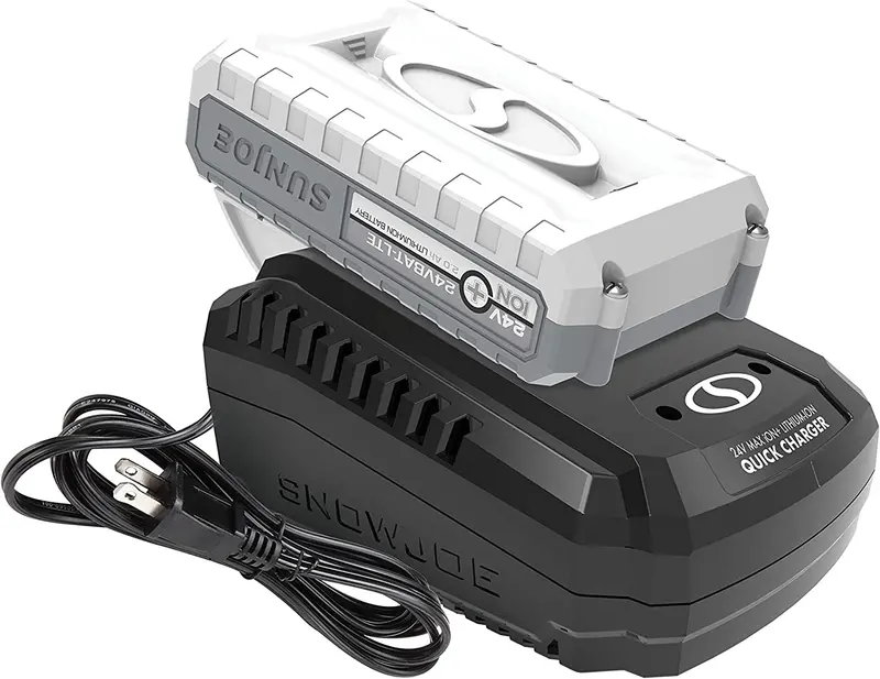 Snow Joe + Sun Joe Ion+ Starter Kit – 24V System With 2.0Ah Battery And Quick Charger (Open-Box) 1