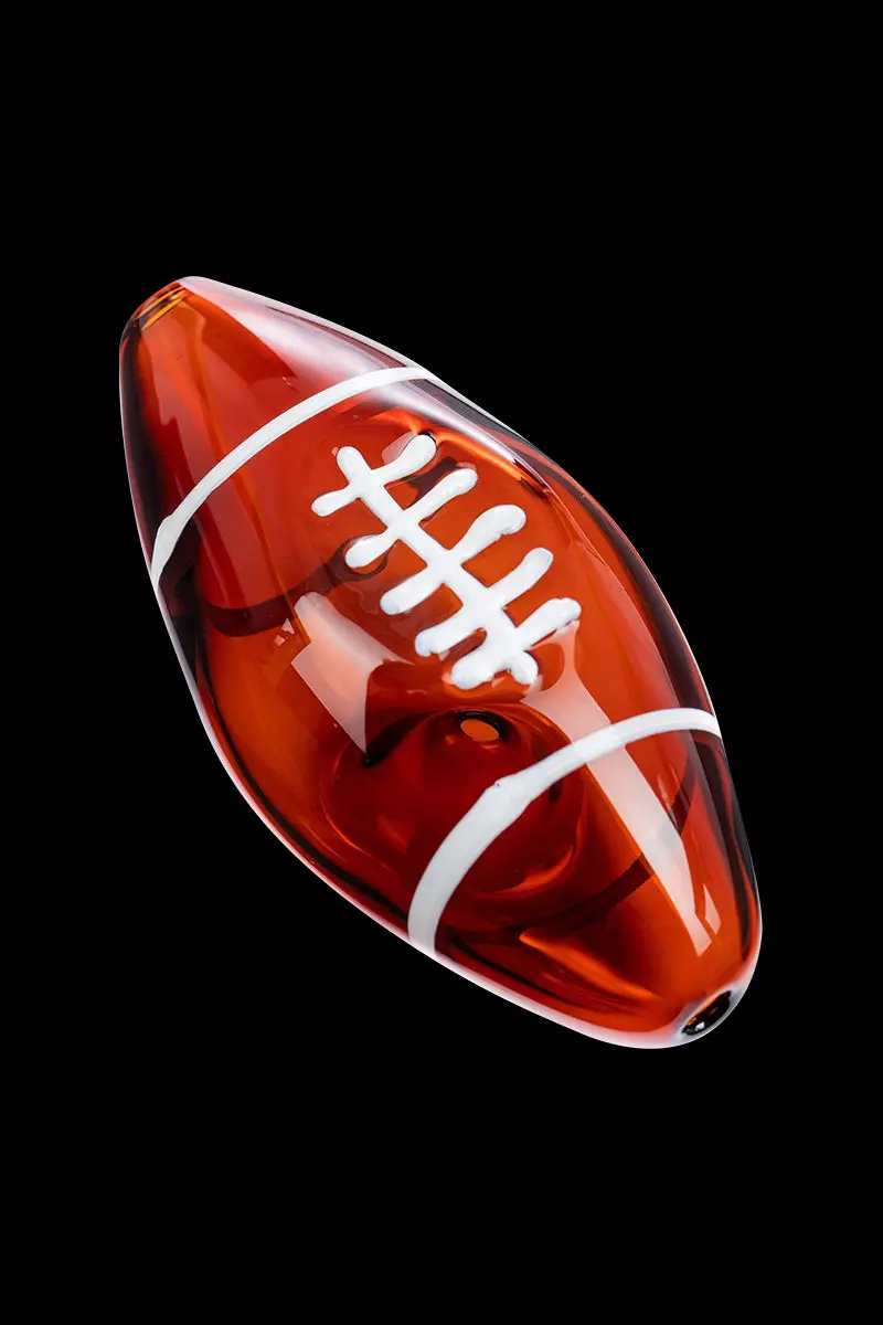 Sports-Themed Football-Shaped Glass Hand Pipe 1