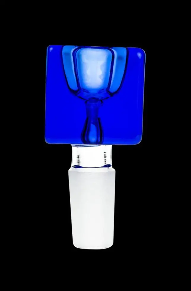 Square Glass Herb Bowl With Male Joint Connection 1