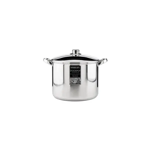 Steelex Premium Stainless Steel Stockpot – 28Cm Diameter, Heavy-Bottomed 1