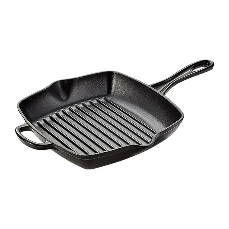 Stellar Heavy-Duty Cast Iron Grill Pan – 27X27Cm Square Surface 1