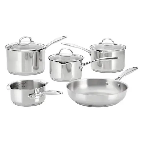 Stellar Profile 5-Piece Draining Cookware Set With Handles 1