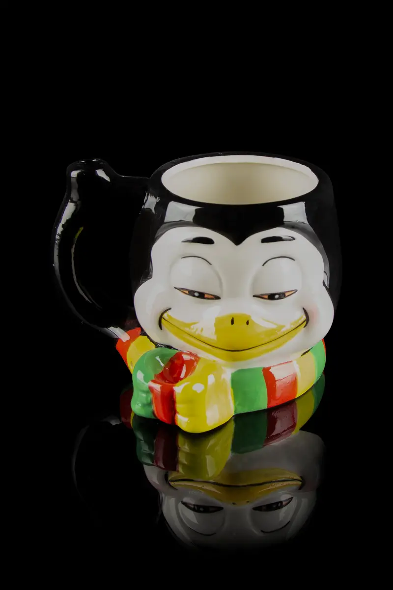 Stoned Penguin Ceramic Mug Pipe – Roast & Toast Artisan Line 1