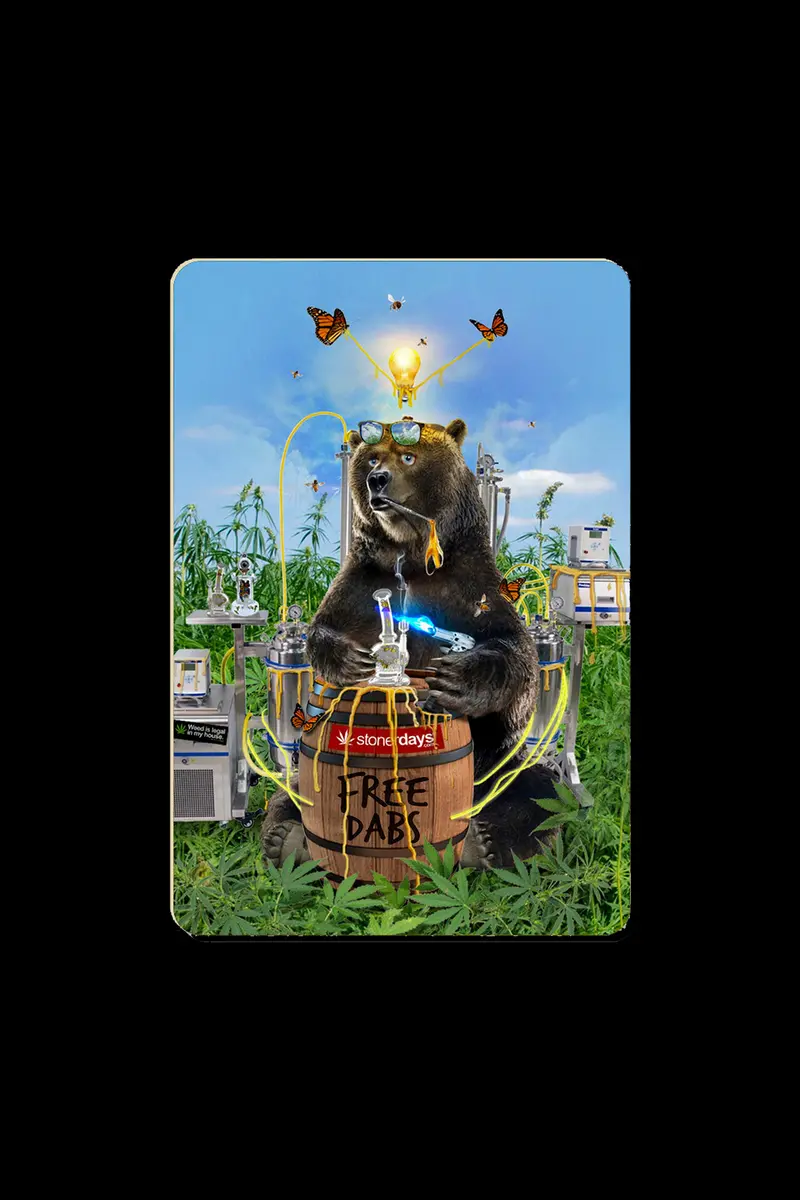 Stonerdays Free Dabs Bear-Shaped Silicone Dab Mat 1
